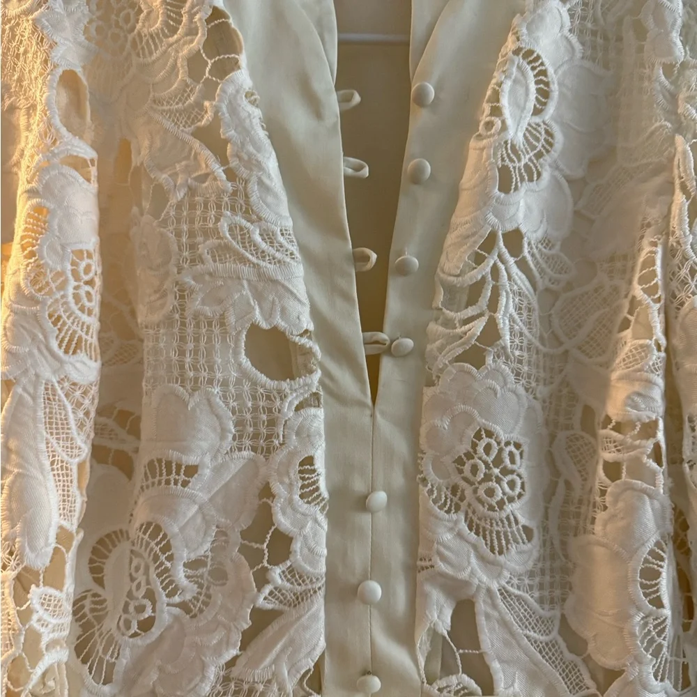 NWT Mestiza Ivory Lace Dress Size 2 NEW - Picture 3 of 10